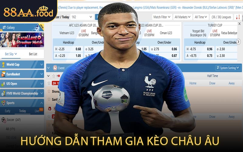 Hướng Dẫn Tham Gia Kèo Châu Âu